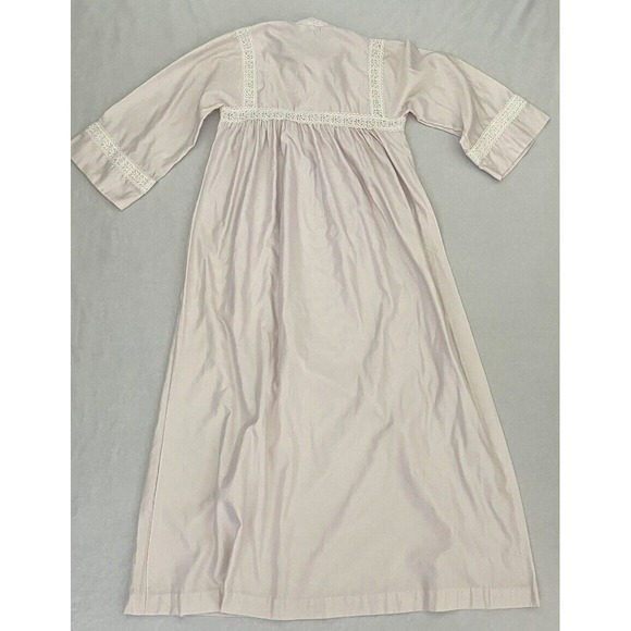 Julie Slumbertogs Womens Size S/P Vintage Satin Lace long Pink Nightgown - Picture 12 of 16